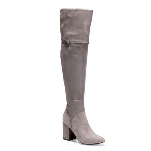 Grey Suede Cole Haan Boots